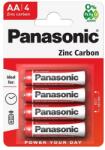 Panasonic elem (AA, R6R, 1.5V, cink-karbon) 4db/csomag R6R-4BP / R6RZ/4BP (R6R-4BP / R6RZ/4BP)