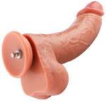 HISMITH HSA125 Dual-Density Silicone Curved Dildo with Veins KlicLok 9.1" Skin Dildo
