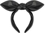 MAKEUP Cerc pentru păr Chic Bow, negru - MAKEUP Hair Hoop Band Leather Black