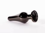 X-Men Dop Anal Cu Bijuterie Secret Shine M, Metalic + Negru, 11 Cm