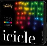 Twinkly Icicle - 190 RGB LED Icicle Lights String, jégcsapfüzér TWI190STP-TEU