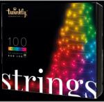 Twinkly String bel-és kültéri okos színes fényfüzér 8m, 100 RGB LED, TWS100STP-BEU
