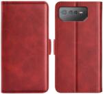  Husa portofel SIDE pentru Asus Rog Phone 6 rosie