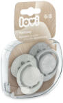 LOVI Dinamikus nyugtató cumi 2db (6-18 hónap) Harmony - Szürke