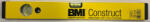 BMI vízmérték Construct 150cm sárga (B689150P-gelbCON)