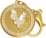  Breloc zodia Cocoș, amuletă feng shui, metal 10 cm