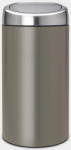 Brabantia Touch Bin nyomásra nyíló szelektív szemetes 2 x 20 liter, Platinum - 403101