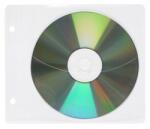 Office Products Plic plastic PP pentru CD/DVD, cu perforatii, 10 buc/set, Office Products - transparent (OF-21153312-90) - officeclass
