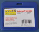 Kejea Suport PP dubla fata, pentru carduri, 85 x 55mm, orizontal, 5 buc/set, KEJEA - bleumarin (KJ-T-001H) - officeclass