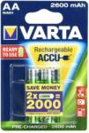 VARTA Elem tölthető akku AA ceruza 2600 mAH Power 2 db/csomag, Varta (42135)