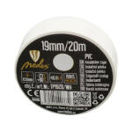 NEDES Szigetelőszalag PVC 19mm/20m fehér - TP1920/WH (NDS-TP1920-WH)