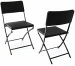 Garthen Set de 2 scaune pliante polyrattan 80 x 40 cm (GM34531_SL2)