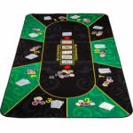 GamesPlanet® Blat poker pliabil, verde / negru, 160 x 80 cm (20030147)