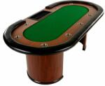 GamesPlanet® Masă de poker XXL Royal Flush, 213 x 106 x 75cm, verde (20030119)