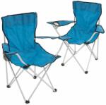 divero Set de scaune pliante - 2 buc, albastru (SC00190_B_SL2)