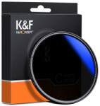 K&F Concept 43mm ND2-ND400 Variálható ND szűrő - Japán Blue (Kék) Optika Állítható objektív filter