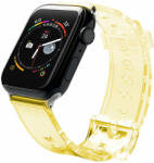 Apple Watch 4/5/6/7/8/SE/Ultra (42/44/45/49mm) Strap Light Silicone óraszíj sárga