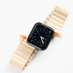 DUX DUCIS Apple Watch 4/5/6/7/8/SE (38/40/41mm) Dux Ducis mágneses óraszíj bézs