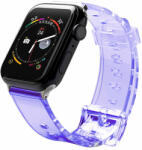 Apple Watch 4/5/6/7/8/SE/Ultra (42/44/45/49mm) Strap Light Silicone óraszíj lila