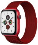 Apple Watch 7/8 45mm rozsdamentes acél mágneses óraszíj piros