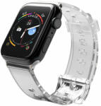 Apple Watch 4/5/6/7/8/SE/Ultra (42/44/45/49mm) Strap Light Silicone óraszíj fekete