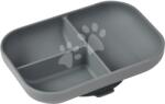 Beaba Farfurie pentru bebeluși Silicone Suction Plate Beaba Gri mineral din silicon, împărțită, gri închis, de la 4 luni (BE913548) Set pentru masa bebelusi