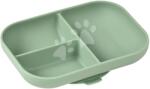 Beaba Farfurie pentru bebeluși Silicone Suction Plate Beaba Sage Green din silicon divizat verde de la 4 luni (BE913549) Set pentru masa bebelusi