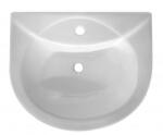 Inter Ceramic Мивка за баня ICC 2141 / 10, Inter Ceramic, стенен монтаж, с отвор за смесител и преливник, порцелан, бял, 52x43.5x20см (2141 / 10)