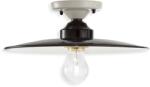 Ferroluce Plafoniera D. 30 / Ceiling Lamp D. 30 Retro B&w Finish - C1614 (8056772561418)