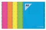  Orna Pro PP A5 120 lapos kockás vegyes színű spirálfüzet (ARD0236FLU) - tintasziget