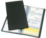 ESSELTE Névjegytartó ESSELTE Standard pvc borítású karton 128 db-os fekete (56837) - papir-bolt