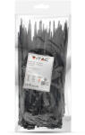 V-TAC fekete, műanyag gyorskötöző 4.8x200mm, 100db/csomag - SKU 11177 (11177)