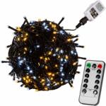 Voltronic Lanț de Crăciun 600 LED - 60 m, alb cald / rece + controler (30010247)