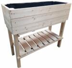 Tonap Strat de grădină înălțat din lemn cu poliță, 98, 5x41x87 cm (2VVZ1)