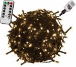 Voltronic Lumini de Crăciun 60 m 600 LED-uri, alb cald, cablu verde (30010180)