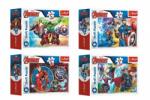 Teddies Minipuzzle 54 piese Avengers / Eroii 4 tipuri la cutie (89154166) Puzzle