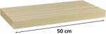 STILISTA Raft de perete STILISTA Volato - culoarea lemnului deschis 50 cm (40070184) Raft