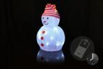 Nexos Decor de Crăciun - om de zăpadă acrilic, alb rece (BA11296)