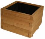 Tonap Jardinieră pătrată Thermowood 37x37x31 cm cu geotextil (1KVT1)