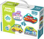 Trefl Baby Trefl, Baby Classic, Vehicule de transport Baby, puzzle, 18 piese Puzzle