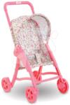 Corolle Cărucior pentru păpuși cu șină pliabilă Stroller Floral Corolle pentru păpuși de 30 cm, de la 18 luni (CO110810)