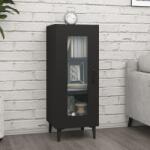 vidaXL Servantă, negru, 34, 5x34x90 cm, lemn compozit (812403) Comoda