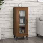 vidaXL Servantă, stejar maro, 34, 5x34x90 cm, lemn compozit (817431) Comoda