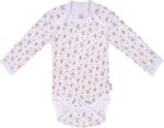Bio Baby Бебешко боди с дълъг ръкав Bio Baby - Органичен памук, 68 cm, 4-6 месеца, екрю-бяло (97220131) - ozone
