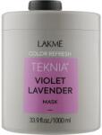 Lakmé Mască de reînnoire a culorii pentru nuanțe violete de păr - Lakme Teknia Color Refresh Violet Lavender Mask 1000 ml