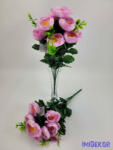  Ranunculus 10v selyemvirág csokor 40 cm - Rózsaszín