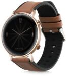 kwmobile Curea pentru Huawei Watch 2/Watch GT2 (42mm)/Honor Magic Watch 2 (42mm), Kwmobile, Maro/Negru, Piele naturala, 58464.05 (58464.05)