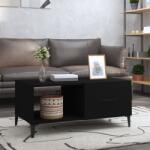 vidaXL Măsuță de cafea, negru, 90x50x40 cm, lemn prelucrat (812664) Masa de cafea