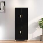 vidaXL Dulap înalt, negru, 70x34x180 cm, lemn prelucrat (3114957) Comoda