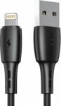 Vipfan Racing X05 USB-A apa - Lightning apa 2.0 Adat és töltő kábel - Fekete (1m) (X05LT-1M-BLACK)